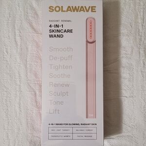 Solawave 4 in 1 skincare wand facial microcurrent light massage beauty device